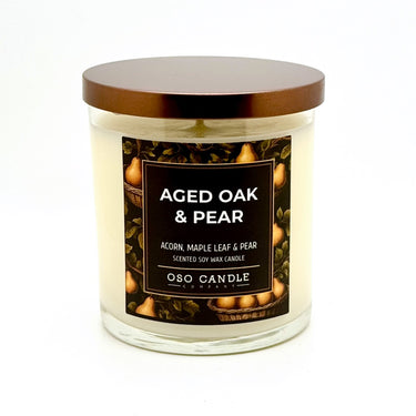 Candle: Aged Oak and Pear- Oso Candles